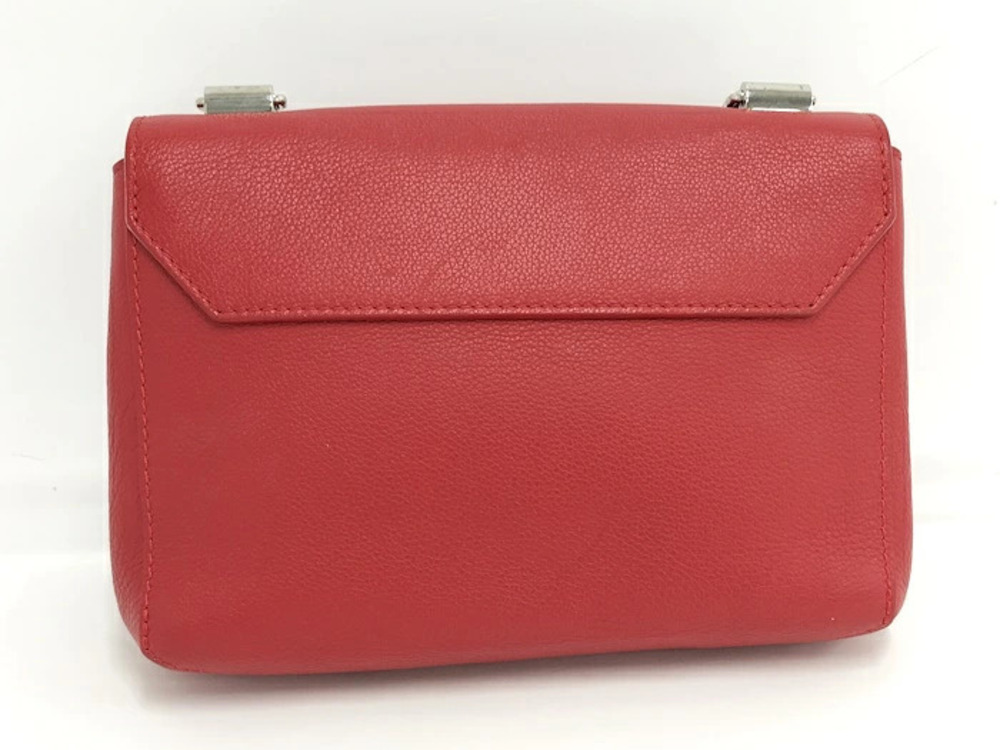 Louis Vuitton Leather Lockme Red Handbag Ruby Calf Red